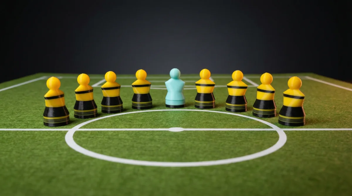 Beispiel für einen schwarz-gelben Vereinsstil