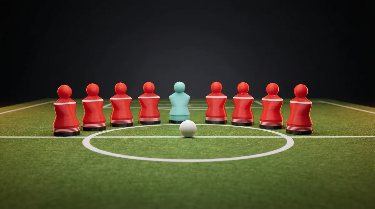 Beispiel für einen roten Premium-Teamstil